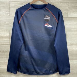 Majestic NFL Denver Broncos ThermaBase Pullover Shirt Long Sleeve Mens M NWT